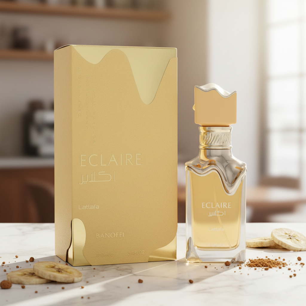 Lattafa Eclaire Banoffi by Lattafa Eau De Parfum Spray (Unisex) 3.4 oz (Men)