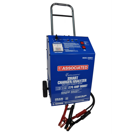 Associated Intellamatic 12/24 Volt 70/35 Amp Charger 270 Amp Crank Assist at 12V 70 Amp Power Supply Mode