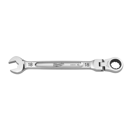 Milwaukee Tool 18mm Flex Head Ratcheting Combination Wrench