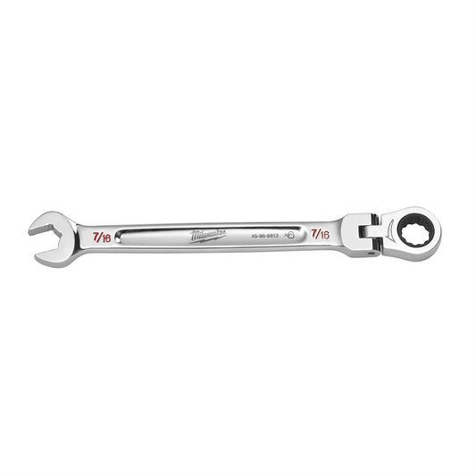 Milwaukee Tool 7/16" Flex Head Ratcheting Combination Wrench