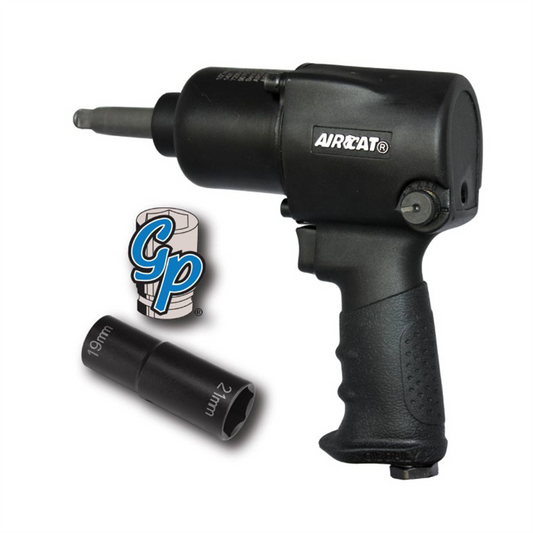 AirCat 1/2 Drive Aluminum Classic Air Impact Wrench with 2 Inch Anvil