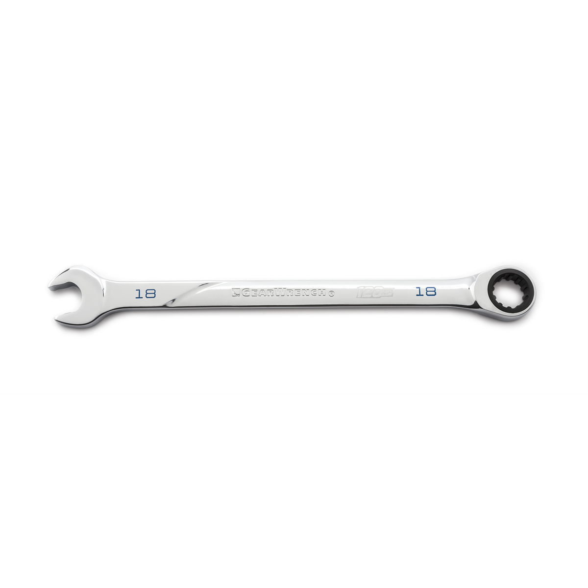 GearWrench 18mm 120XP Universal Spline XL Ratcheting Combination Wrench