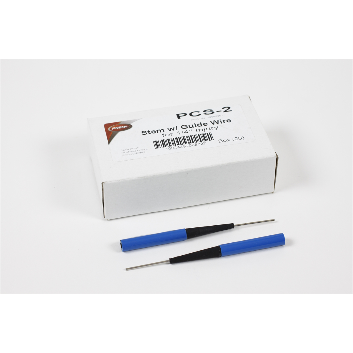 PREMA Injury Stem 2 with Guide Wire 1/4" (6mm) 20 Count
