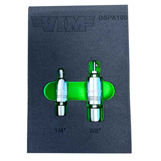 VIM Tools 2 Piece Dual Swivel Pinless Adapter Set