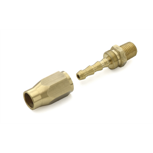 BluBird Fast Fix - 3/8" Air Hose Assembly Repair Fitting - w/ 1/4" MNPT Fixed