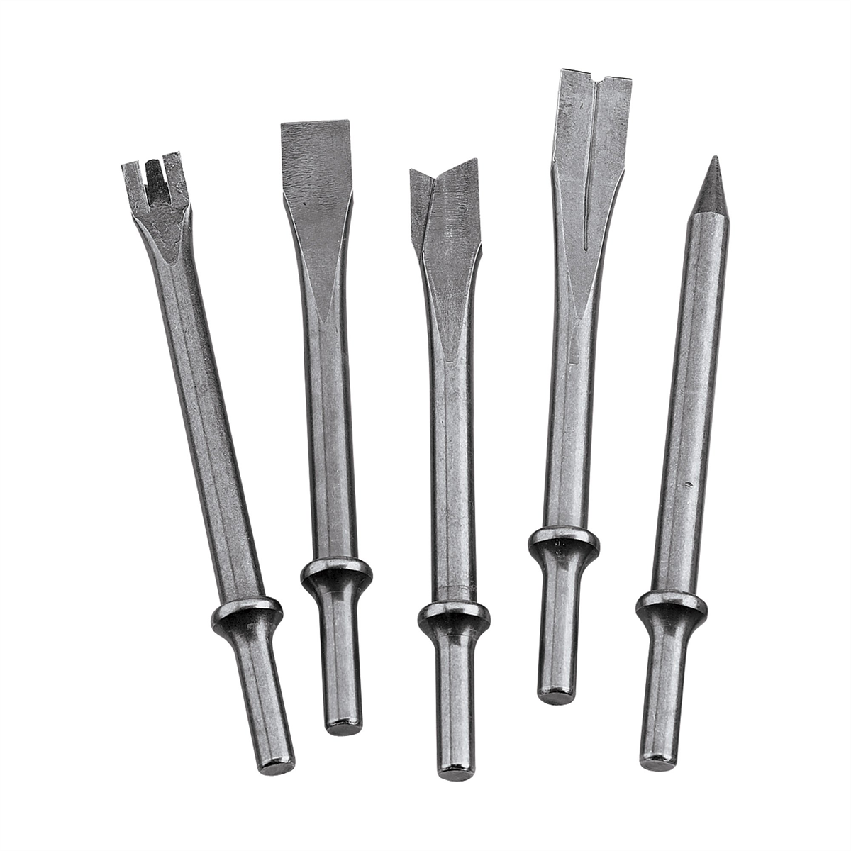 Ingersoll Rand 7" Hammer Chisel Set, .401" Shank, 5-Piece