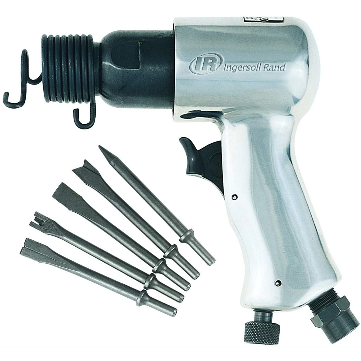 Ingersoll Rand Air Hammer 5-Piece Chisel Set, 5,000 BPM, 1-5/8" Stroke, 0.75" Bore Diameter