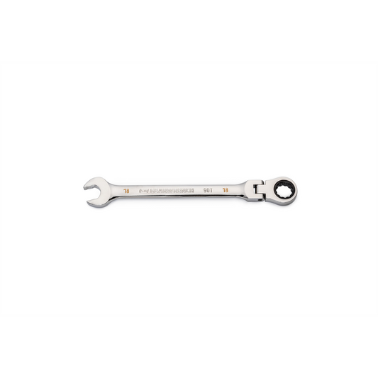 GearWrench 18mm 90-Tooth 12 Point Flex Head Ratcheting Combination Wrench