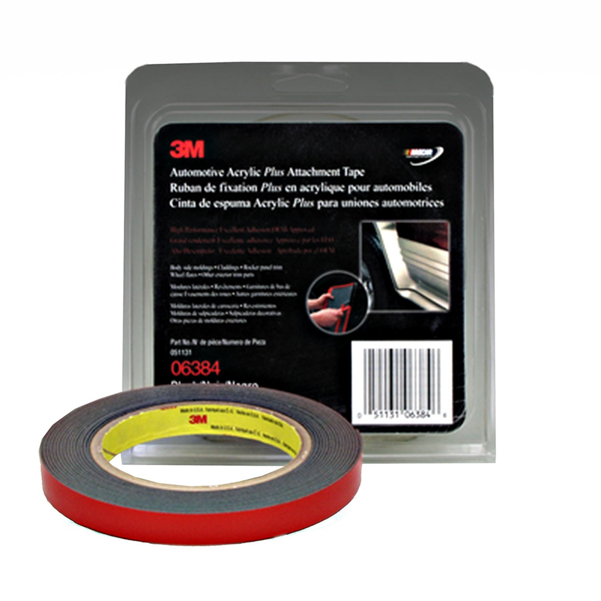 3m foam tape-acrylic gray 1/2" x 5yds 1.2mm 12/case