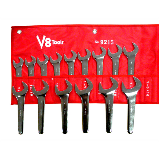 V-8 Tools SERVICE WRENCH SET 3/4 THRU 1-5/8 15PC
