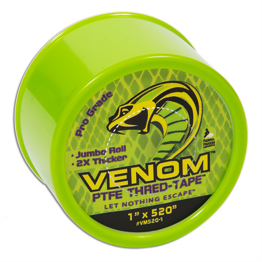 Tub O' Towels VENOM PTFE Tape, 520 x 1"