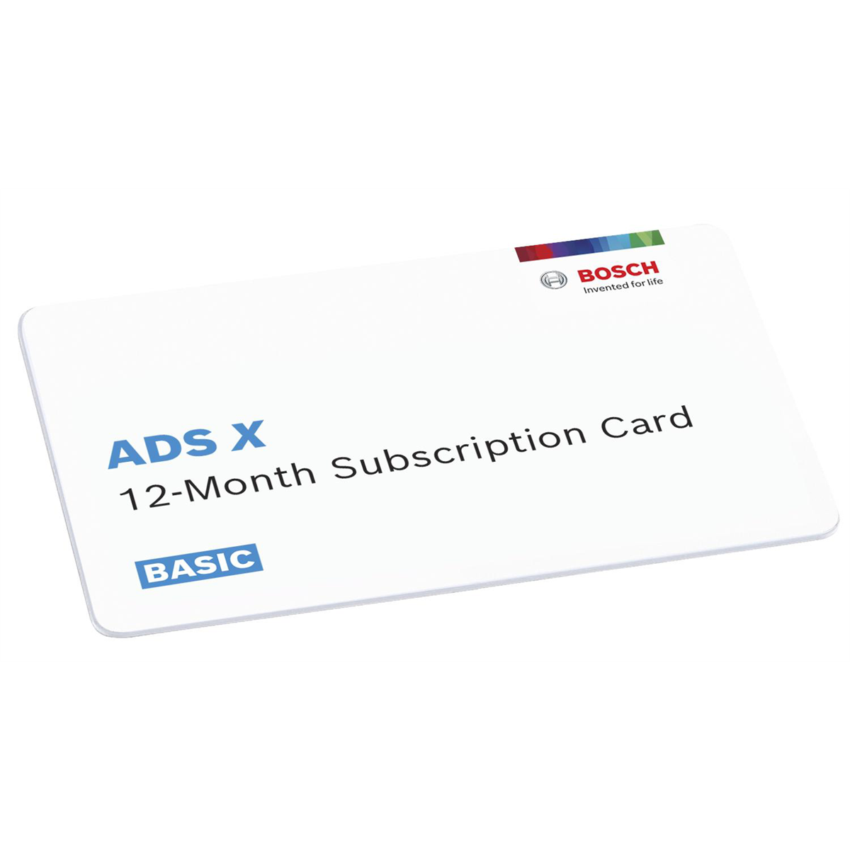 Bosch ADS 525X/625X 12 Month Subscription - Basic Plan