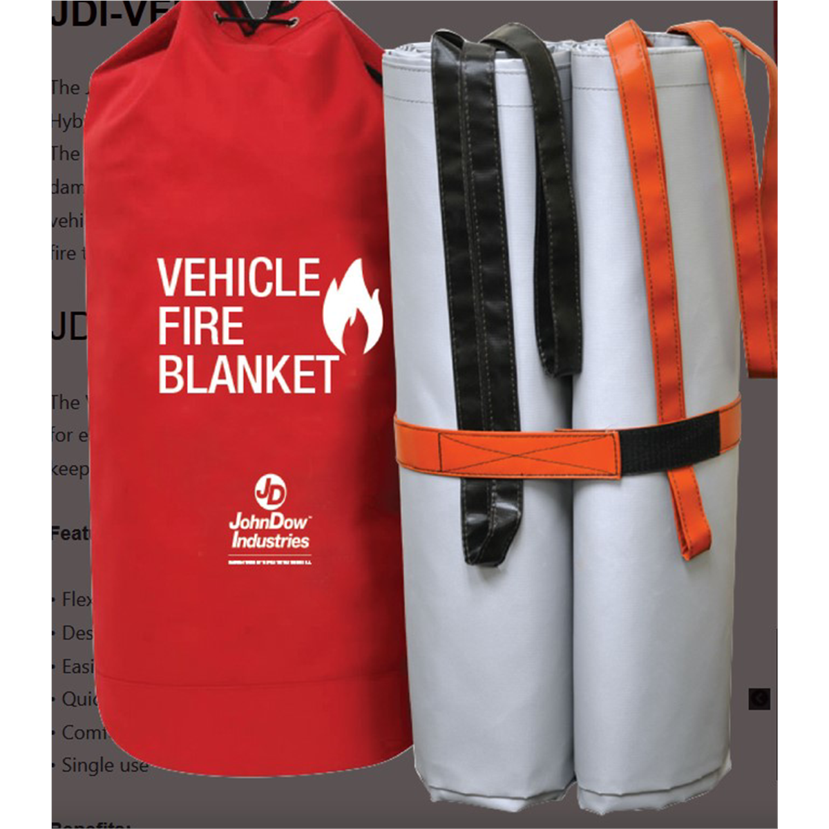 John Dow Vehicle Fire Blanket