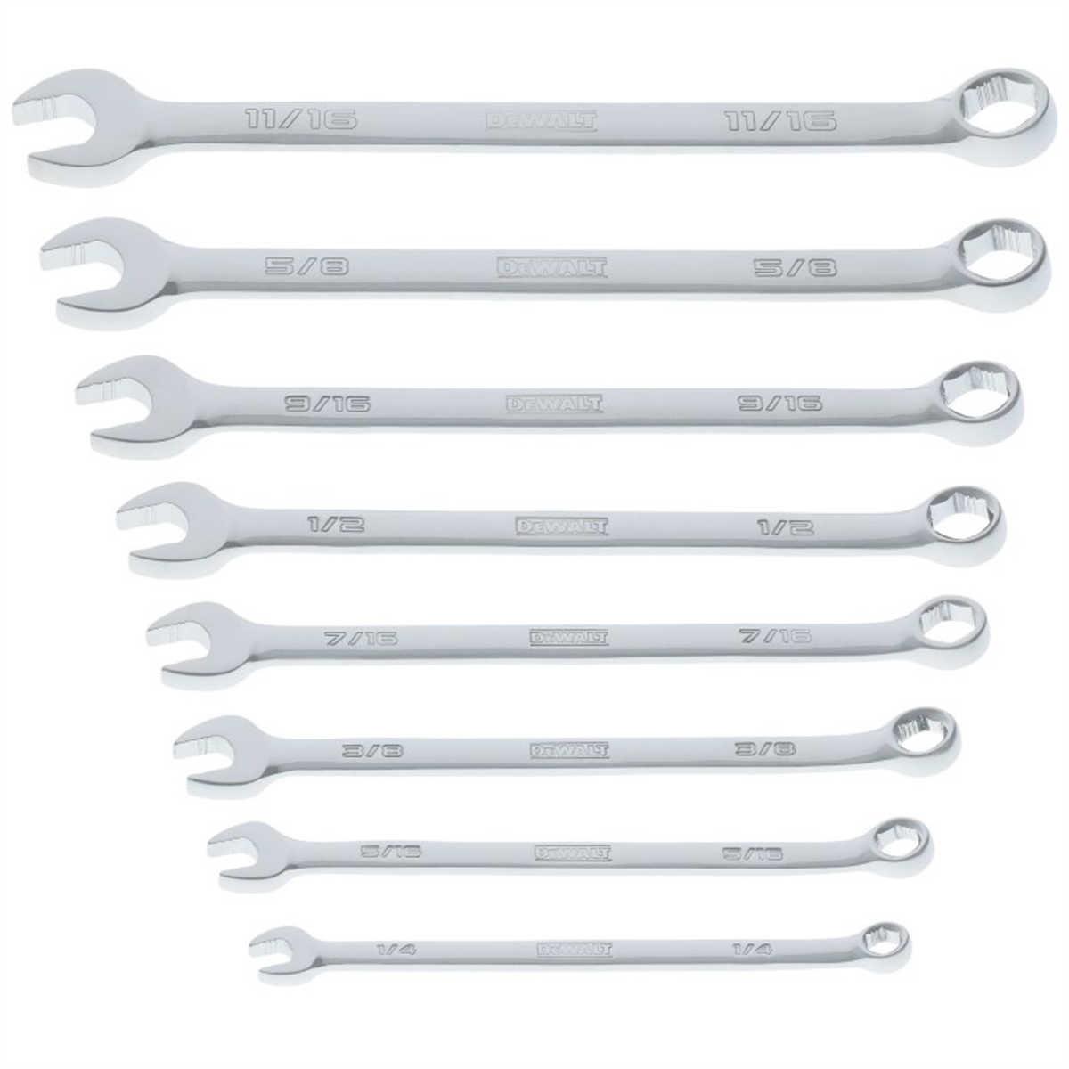 DeWalt TOUGHSERIES SAE Combination Wrench Set - 8 Piece