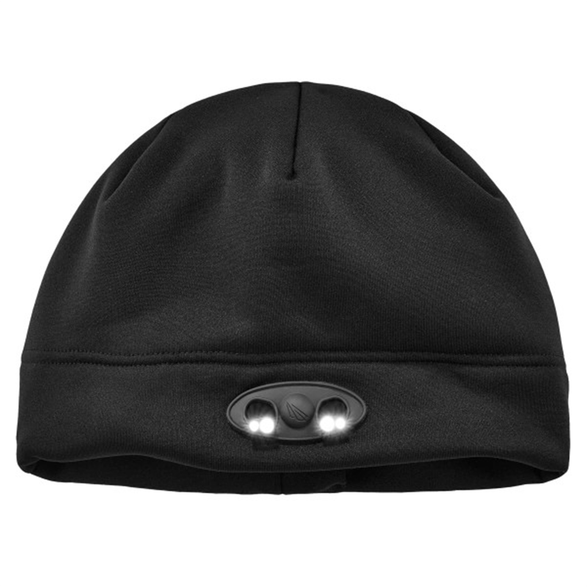 Ergodyne 6804 Black Skull Cap Beanie Hat with LED Lights