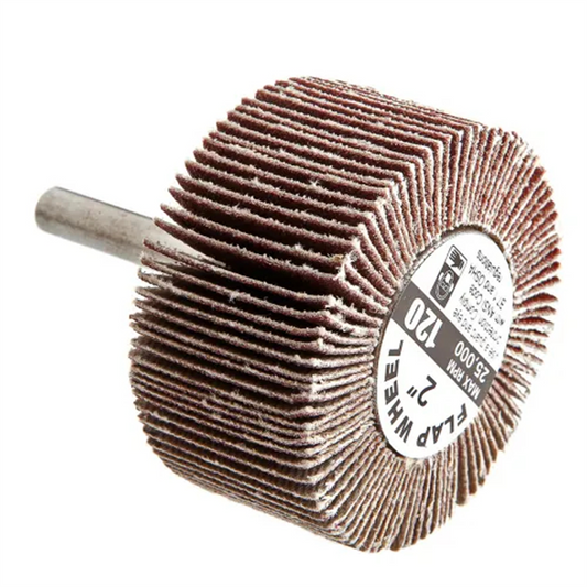 Forney Industries  Flap Wheel, Shank Mounted, 2 in x 1 in, Grit: 120 5 PK