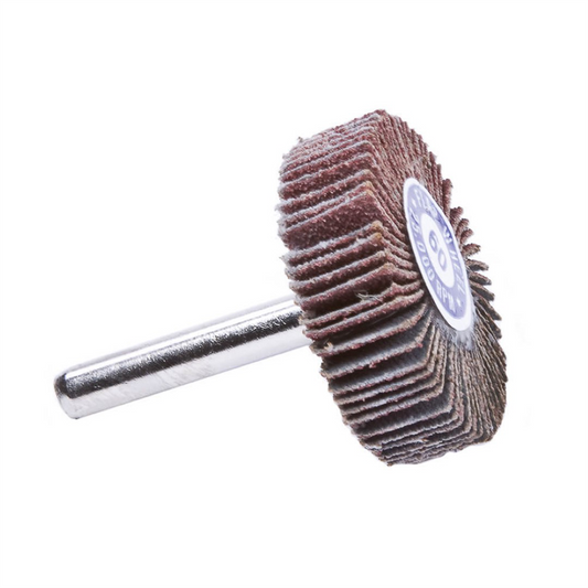 Forney Industries Forney 71691 Flap Wheel, Shank Mounted, 1-1/2 in x 1/2 in, Grit: 60