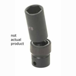 Grey Pneumatic SOC 22MM 3/8D IMP UNIV 6PT DP BLK