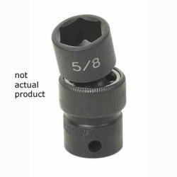 Grey Pneumatic SOC 22MM 3/8D IMP UNIV 6PT BLK