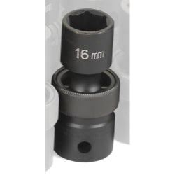 Grey Pneumatic SOC 16MM 1/2D IMP UNIV 6PT
