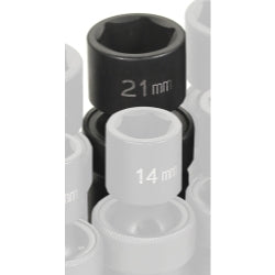 Grey Pneumatic SOC 21MM 1/2D IMP UNIV 6PT