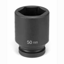 Grey Pneumatic SOC 28MM 1"D IMP 6PT DP BLK