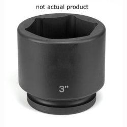 Grey Pneumatic SOC 3-1/4 1"D IMP 6PT BLK