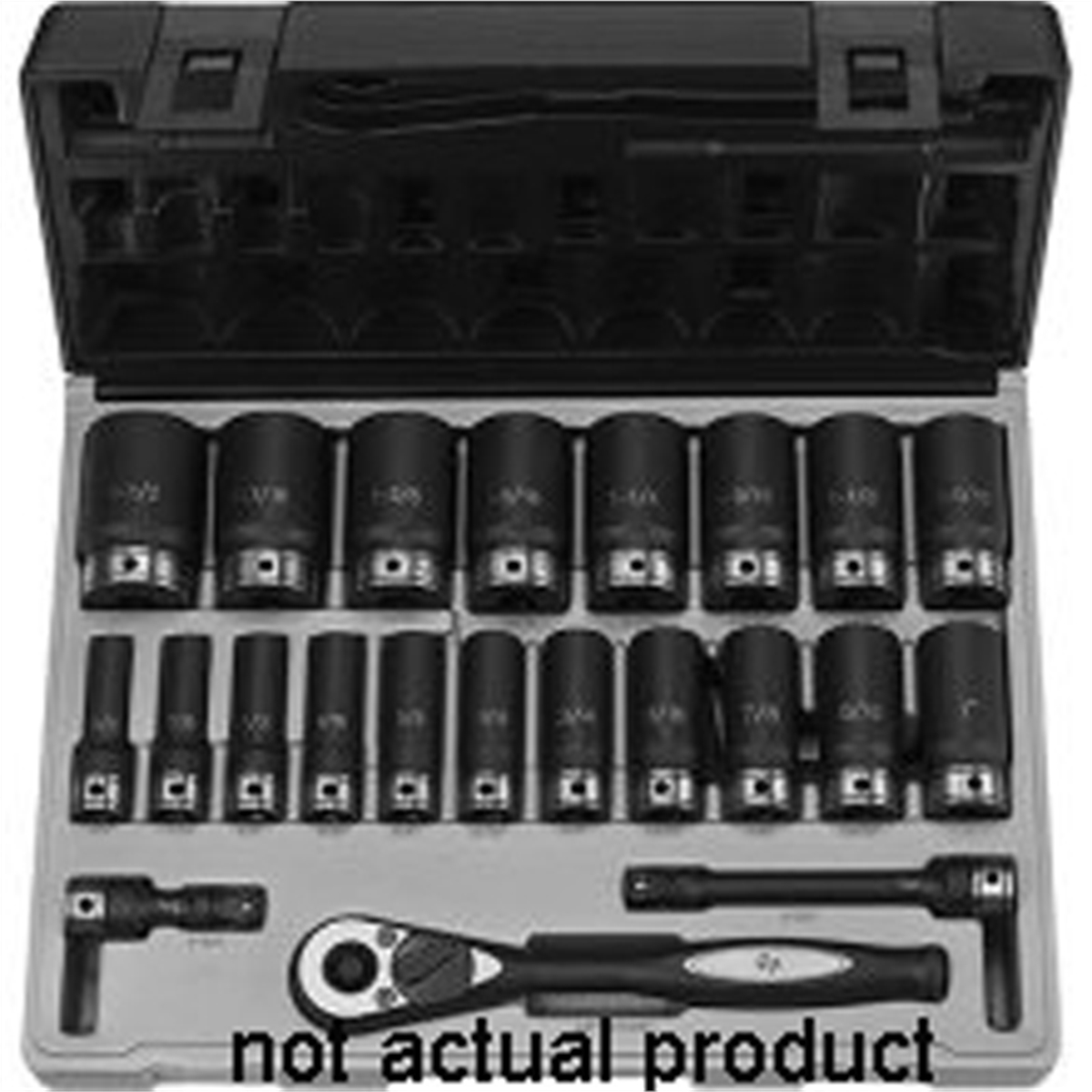 Grey Pneumatic 1/2" Drive x 1" Deep Duo-Socket - 6 Point