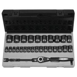 Grey Pneumatic 1/2" Dr. 29pc Metric Duo-Socket Set - 6 Pt.