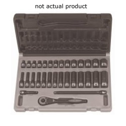 Grey Pneumatic 1/4" Drive x 5/16" Deep Duo Socket - 12 Point