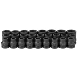 Grey Pneumatic 1" Drive Standard Length Metric Set