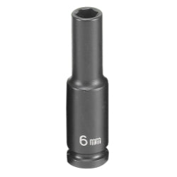 Grey Pneumatic SOC 6MM 1/4D IMP 6PT DP