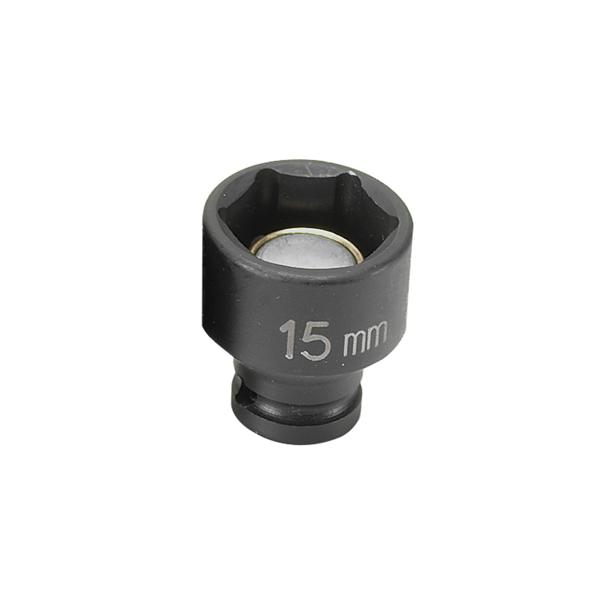 Grey Pneumatic SOC 15MM 1/4D IMP MAG 6PT BLK
