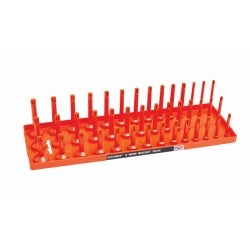 Hansen Global 1/2" SAE 3-Row Socket Tray - Orange
