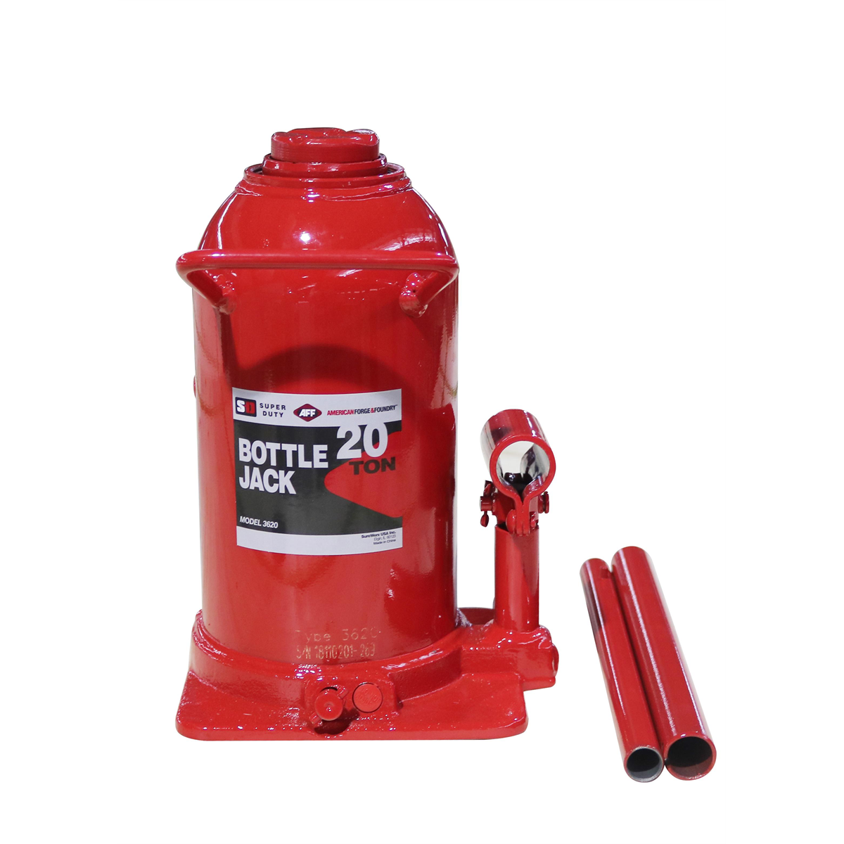 American Forge & Foundry AFF - Bottle Jack - 20 Ton Capacity - Manual - SUPER DUTY