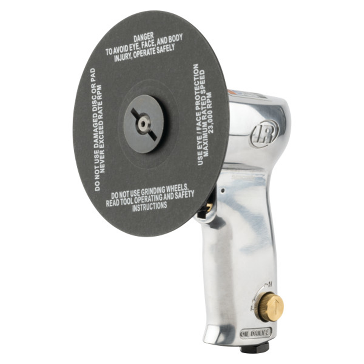 Ingersoll Rand Air Sander, 3 Inch & 5 Inch Fiber Pad, 18,000 RPM, 0.45 HP, Front Exhaust