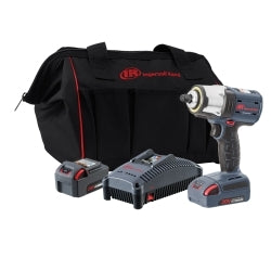 Ingersoll Rand 20V Mid-torque 3/8" Cordless Impact Wrench Kit, 550 ft-lbs Nut-busting Torque, 2 Batteries and Charger