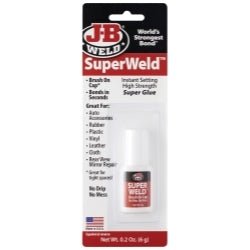 J B Weld J-B Weld 33106 SuperWeld Glue - Clear Super Glue - 0.2 oz.