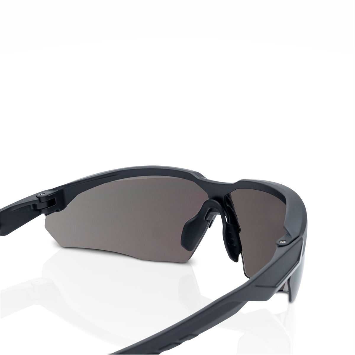 Jackson Safety Safety Glasses - HyperGuard H-Series - Smoke Lens - Black Half Frame - STA-CLEAR Anti-Fog