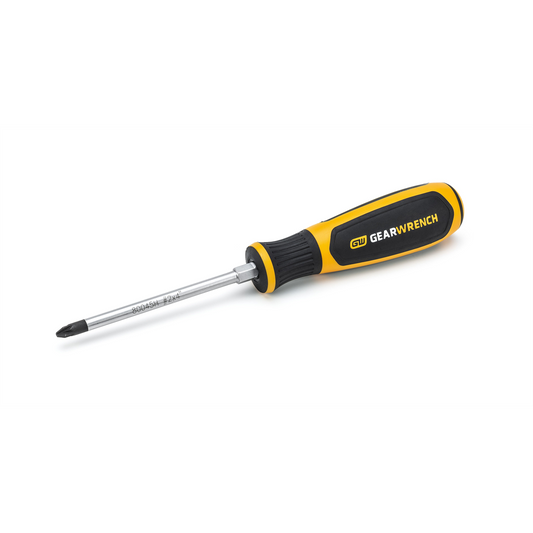 GearWrench No. 2 x 4 Inch Pozidriv Dual Material Screwdriver