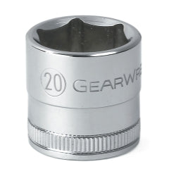 GearWrench 3/8 Inch Drive 6 Point Standard Metric Socket 20mm
