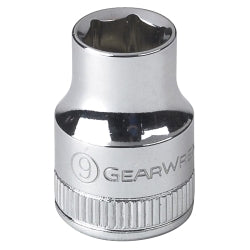 GearWrench 3/8 Inch Drive 6 Point Standard Metric Socket 9mm