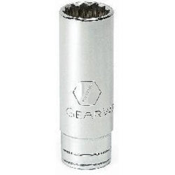 GearWrench 3/8 Inch Drive 12 Point Deep SAE Socket 1/2 Inch