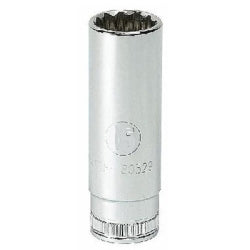 GearWrench 1/2 Inch Drive 12 Point Deep Metric Socket 21mm