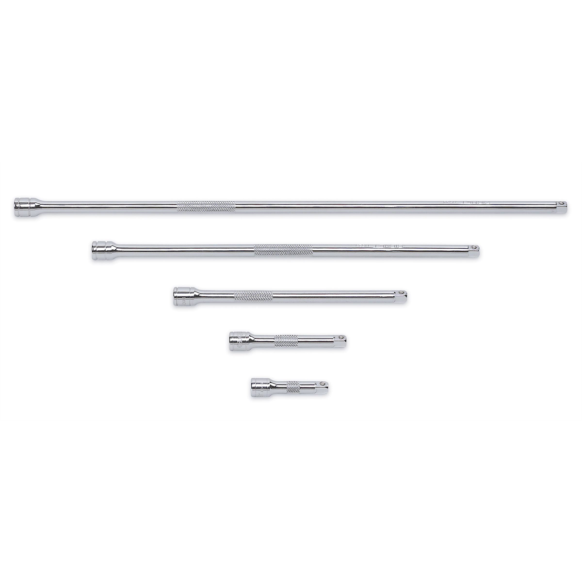 GearWrench 5 Piece 1/4 Inch Drive Extension Set 2 Inch, 3 Inch, 6 Inch, 10 Inch & 14 Inch
