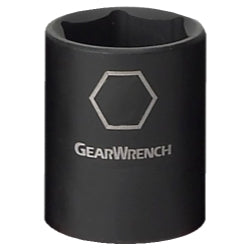 GearWrench 3/8 Inch Drive 6 Point Standard Impact Metric Socket 19mm