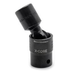GearWrench 1/2 Inch Drive 6 Point Standard X-Core Pinless Impact Universal Metric Socket 17mm