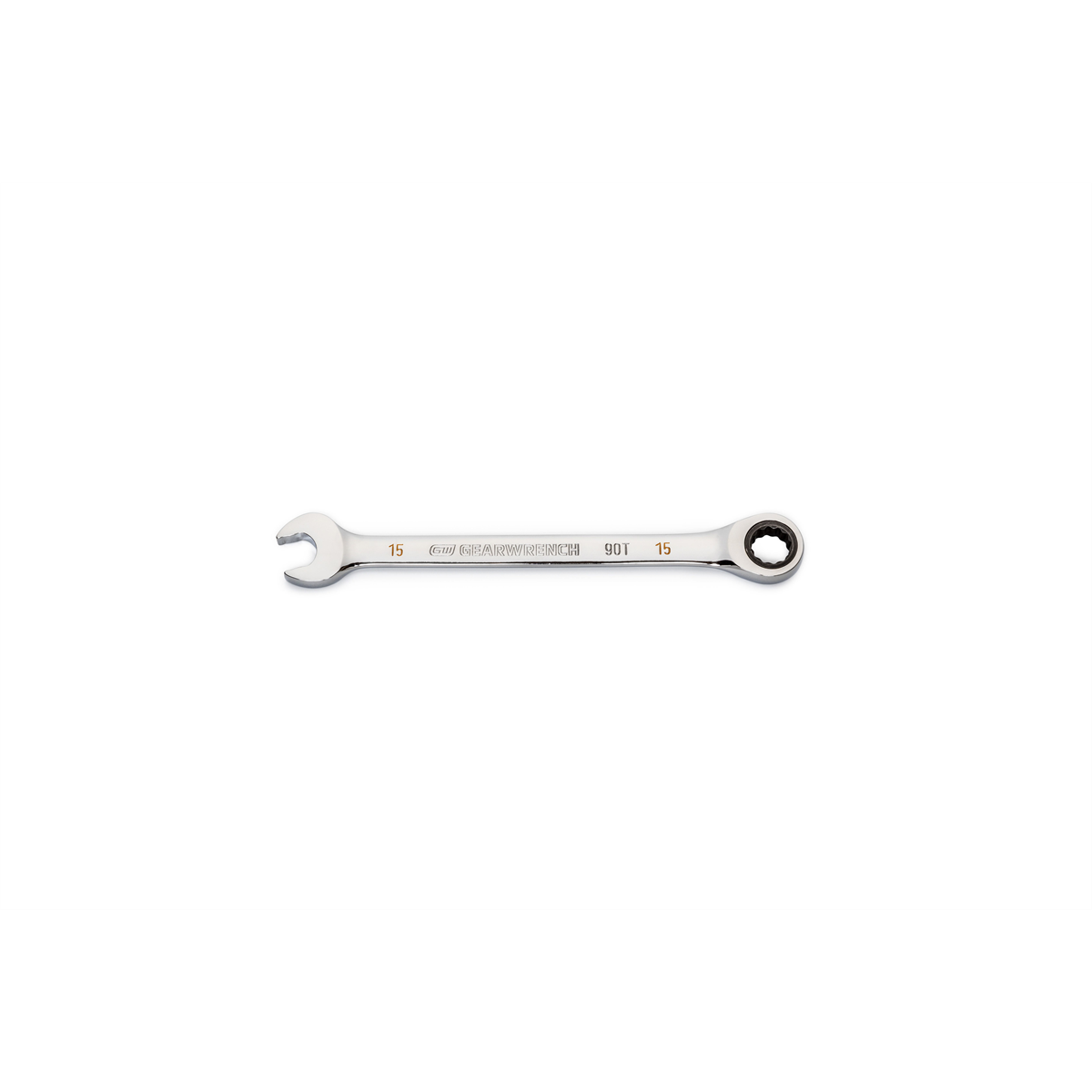 GearWrench 15mm 90-Tooth 12 Point Ratcheting Combination Wrench