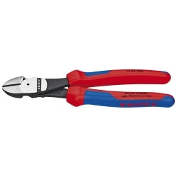 Knipex 8" high leverage diagonal cutters-comfort grip