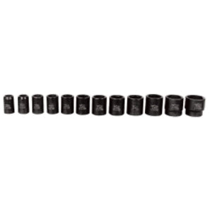K Tool International Socket Set Impact 1/2 in. Dr 12 Piece SAE